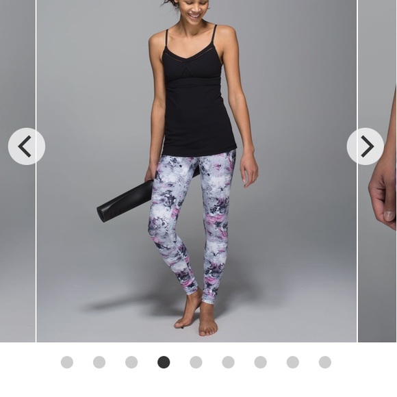 Lululemon Moody Mirage Gray Floral Leggings - Picture 13 of 15